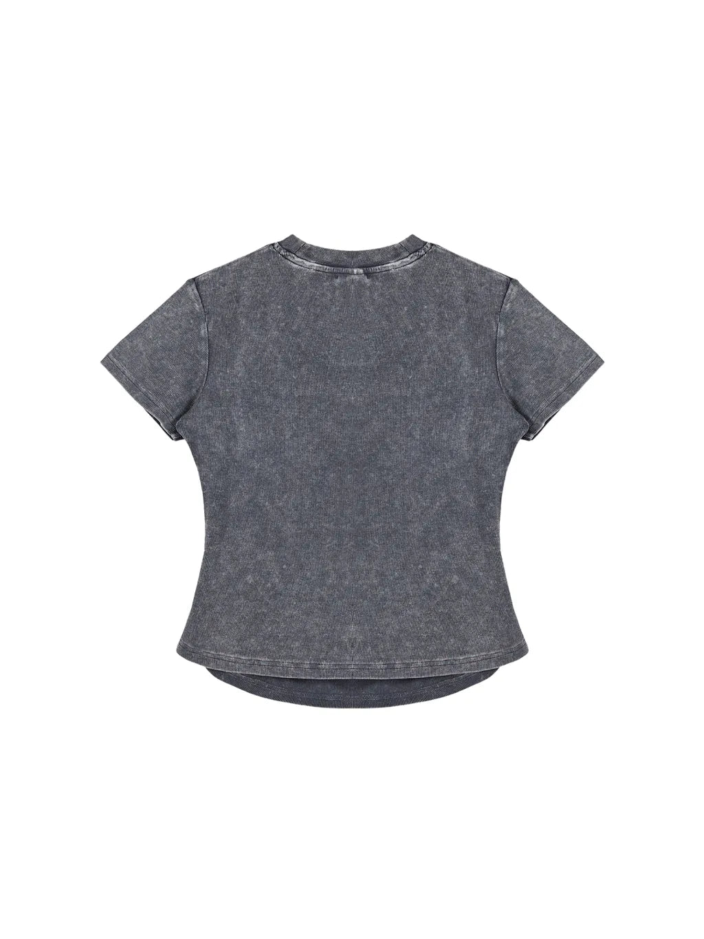 LUXURY TERMINAL - Vintage Washed Bodycon Cotton T-Shirt