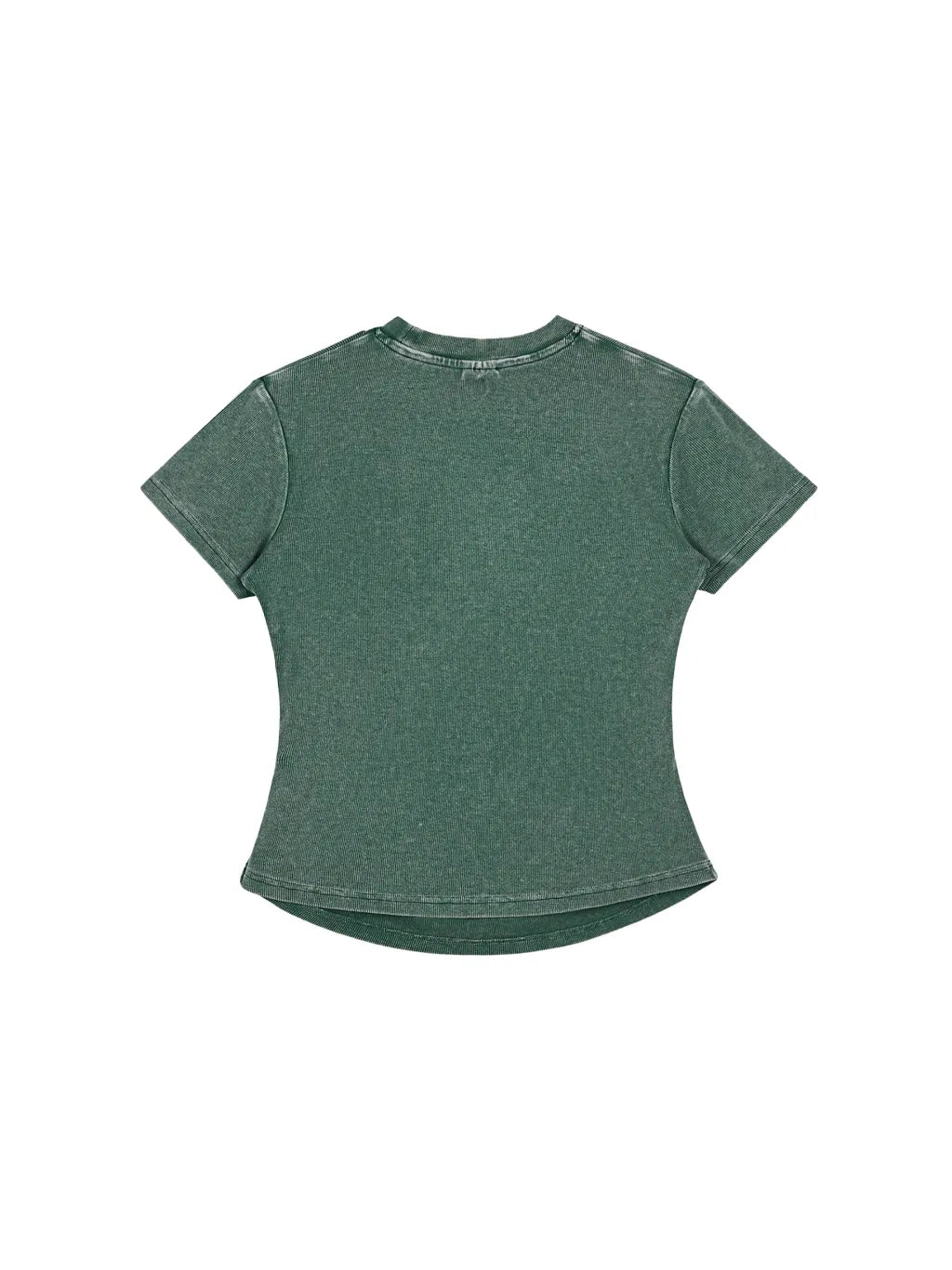 LUXURY TERMINAL - Vintage Washed Bodycon Cotton T-Shirt
