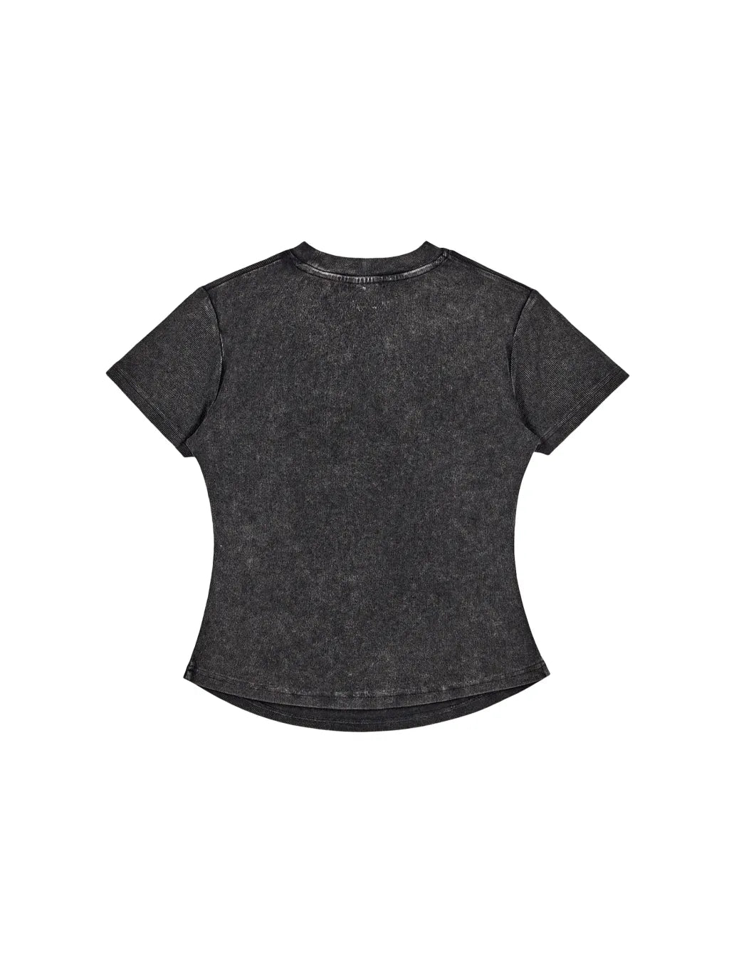 LUXURY TERMINAL - Vintage Washed Bodycon Cotton T-Shirt