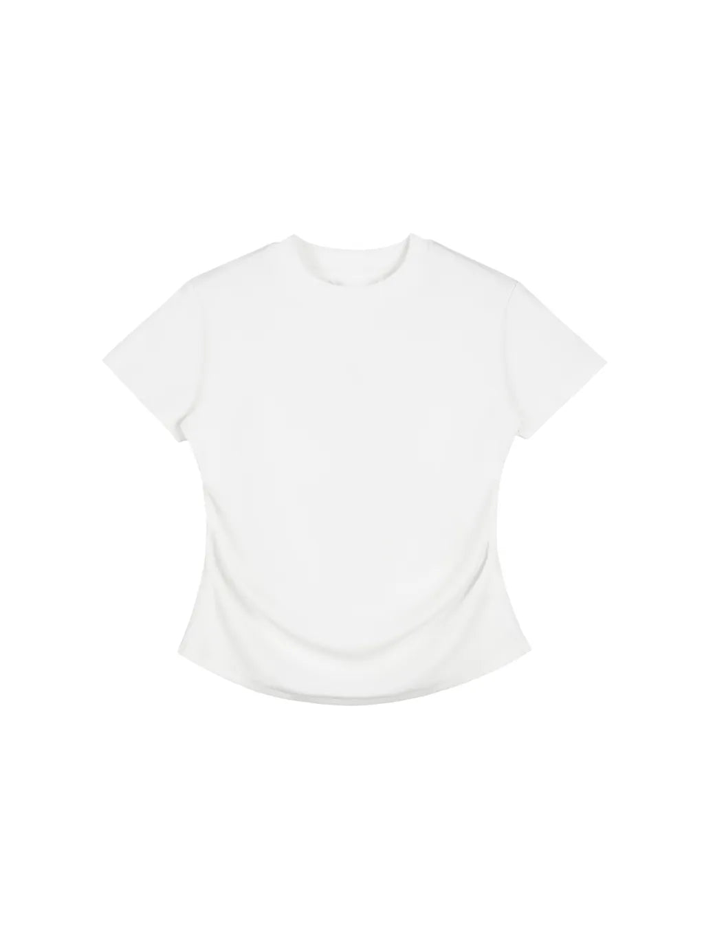 LUXURY TERMINAL - Vintage Washed Bodycon Cotton T-Shirt
