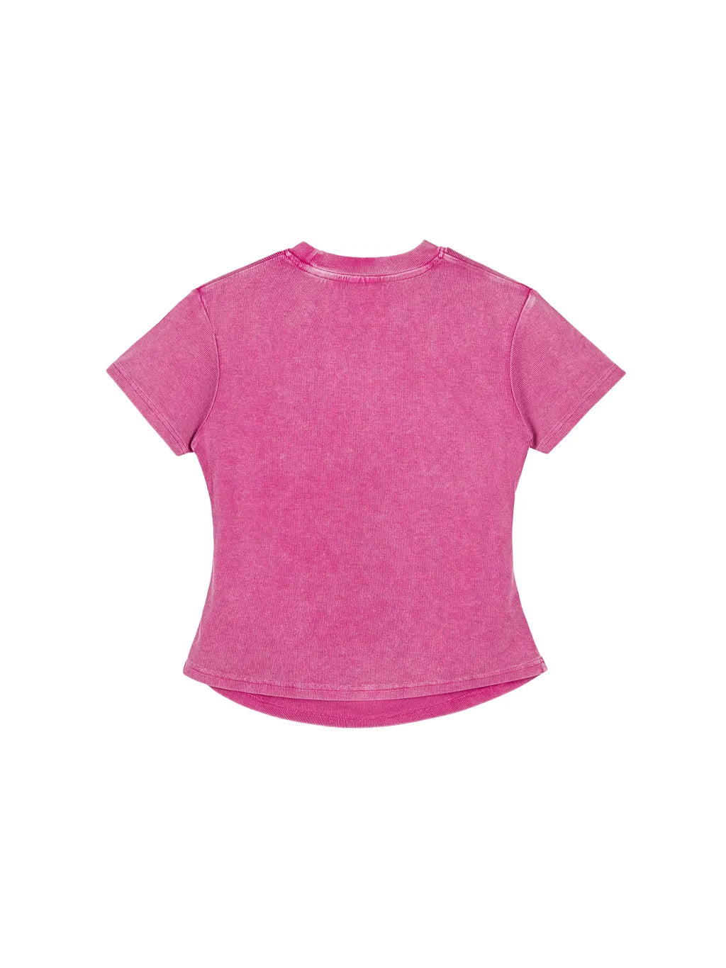LUXURY TERMINAL - Vintage Washed Bodycon Cotton T-Shirt