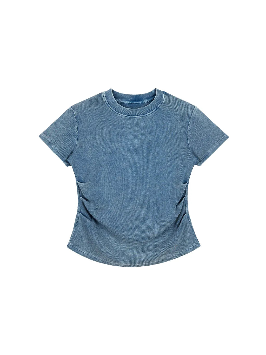 LUXURY TERMINAL - Vintage Washed Bodycon Cotton T-Shirt