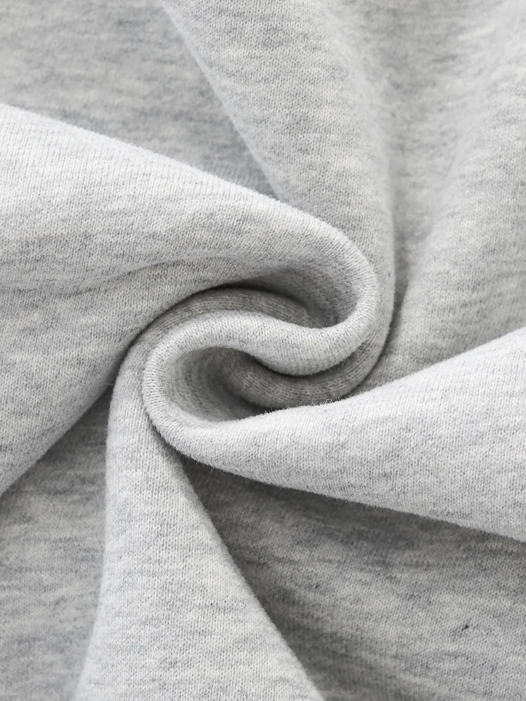 LUXURY TERMINAL - Essential Fleece Mid-Neck Crew Sweatshirt