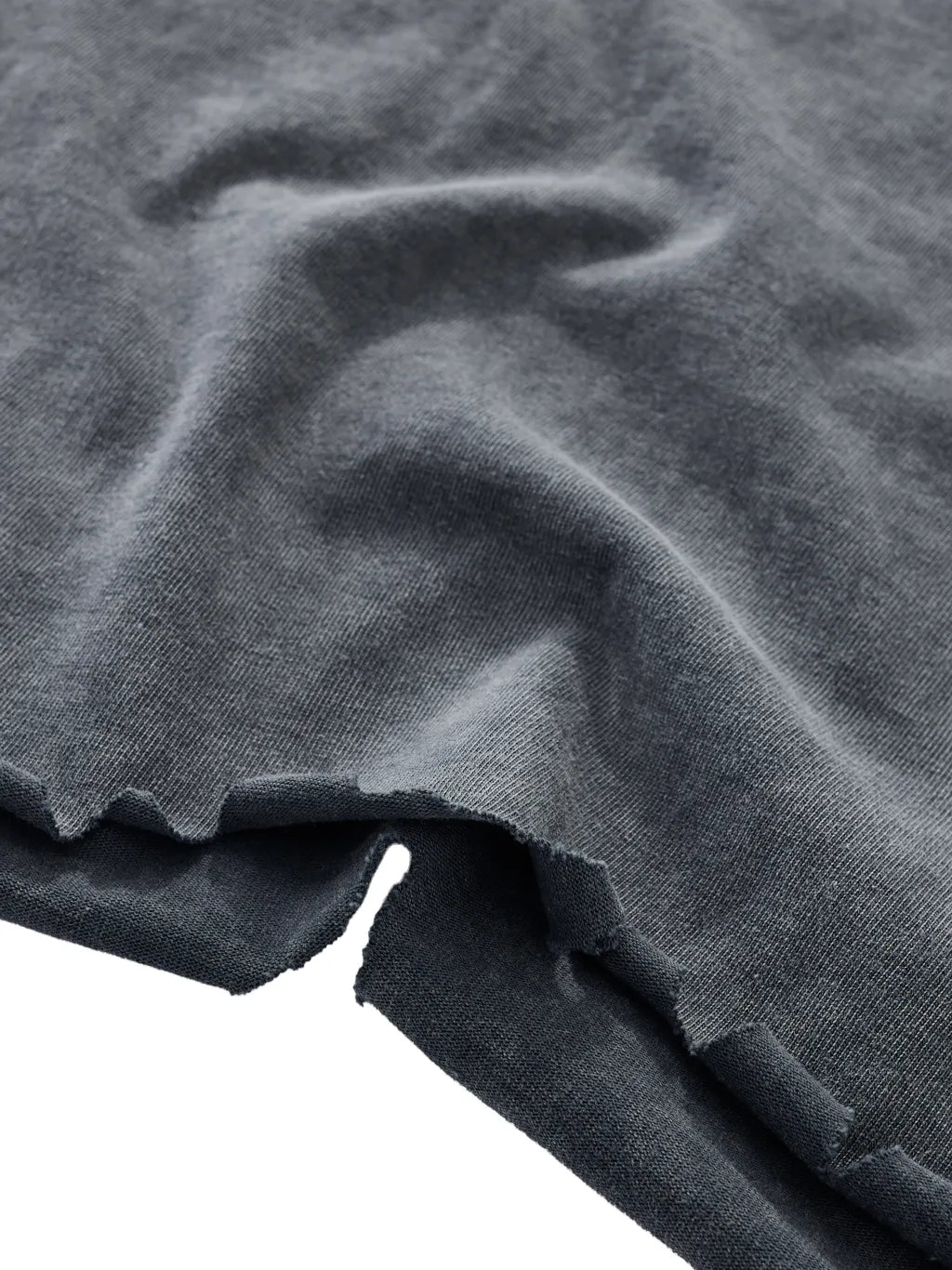 LUXURY TERMINAL - Snow Wash Raw-Hem Boxy T-shirt