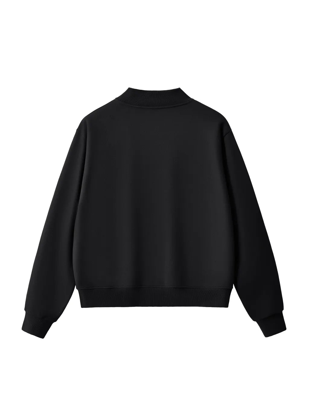 LUXURY TERMINAL - Essential Fleece Mid-Neck Crew Sweatshirt