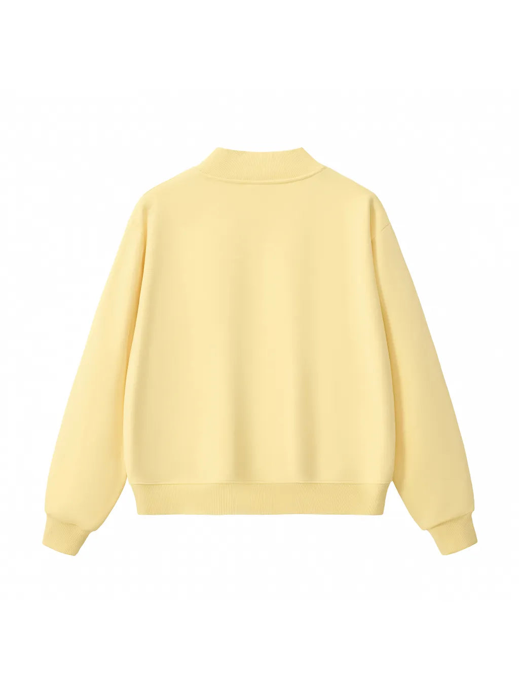 LUXURY TERMINAL - Essential Fleece Mid-Neck Crew Sweatshirt