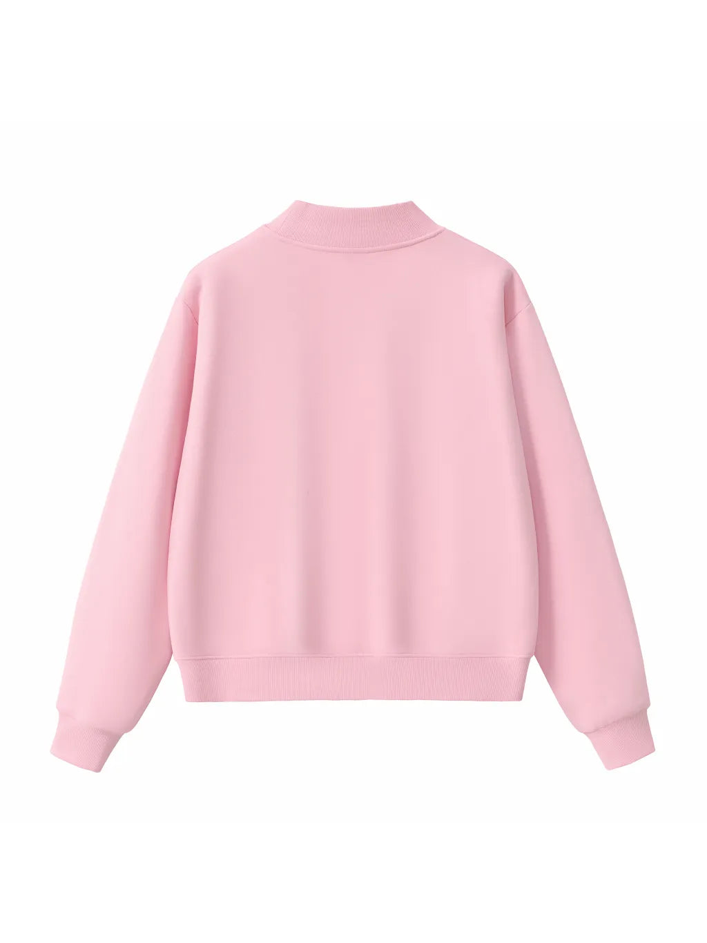 LUXURY TERMINAL - Essential Fleece Mid-Neck Crew Sweatshirt