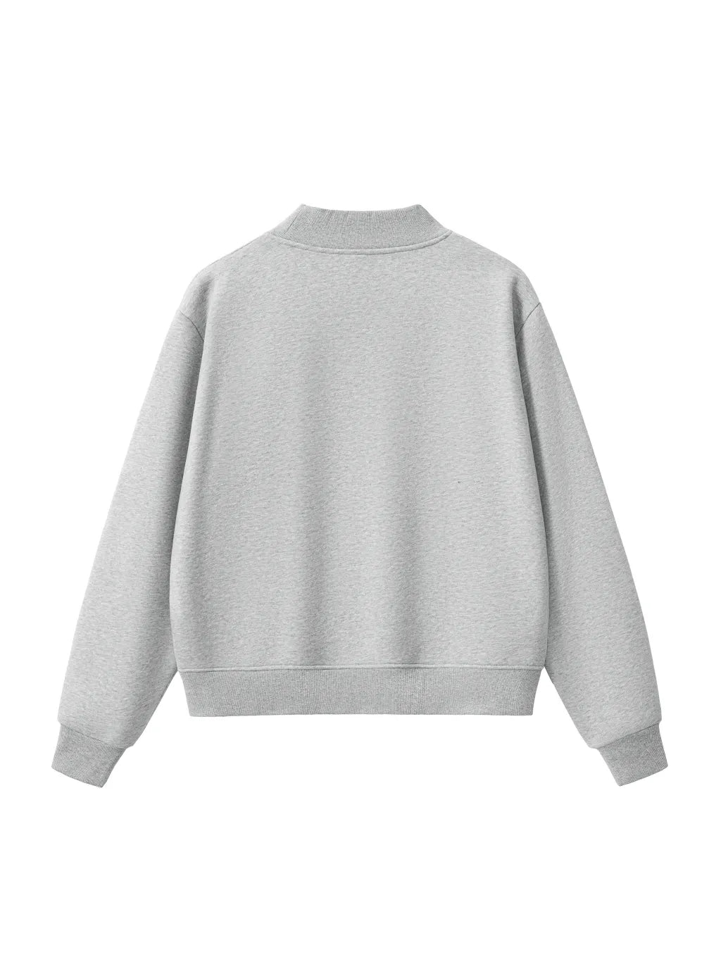 LUXURY TERMINAL - Essential Fleece Mid-Neck Crew Sweatshirt