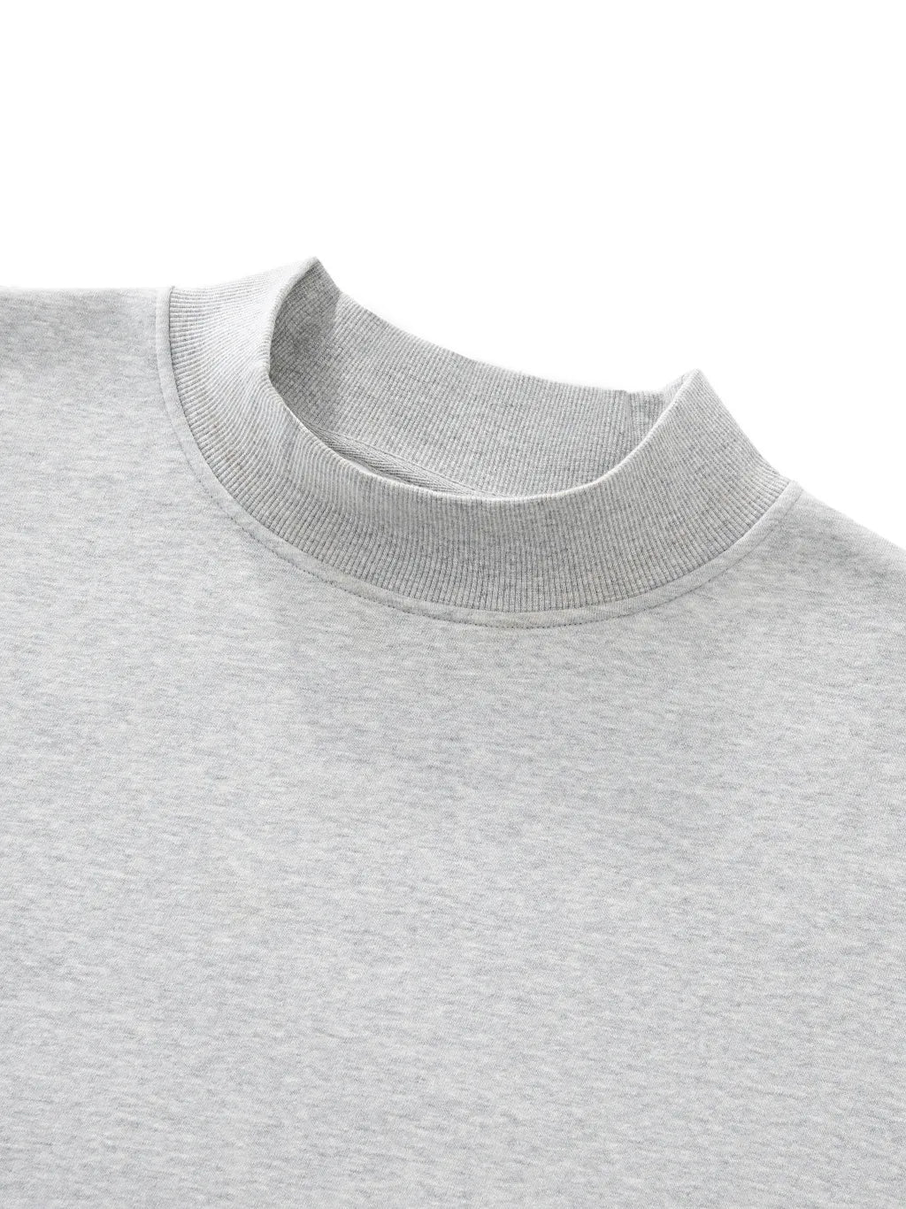 LUXURY TERMINAL - Essential Fleece Mid-Neck Crew Sweatshirt