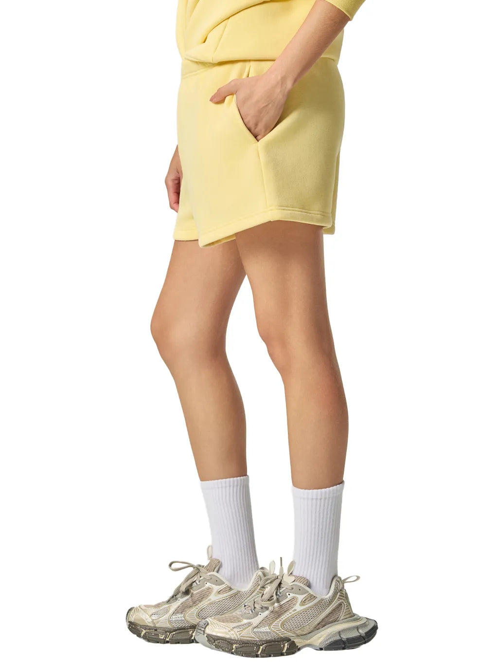 LUXURY TERMINAL - Essential Fleece Drawstring Sweatshorts