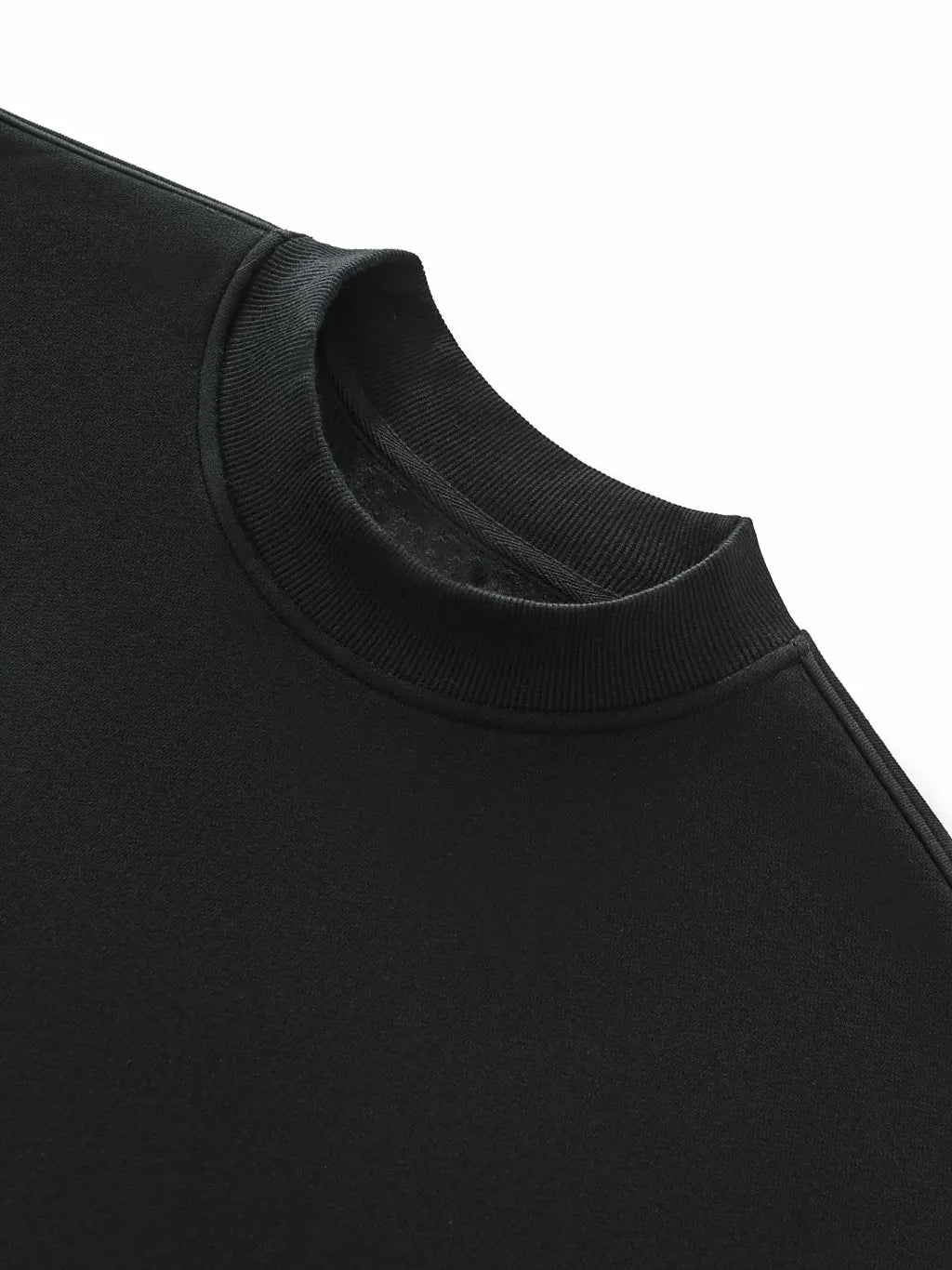 LUXURY TERMINAL - Fleece Side Slit Crewneck Sweatshirt