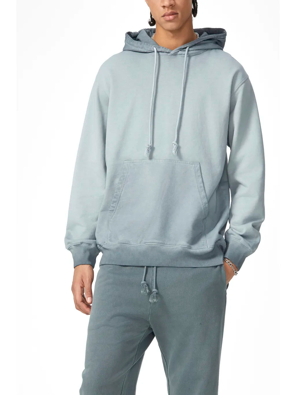 LUXURY TERMINAL - Ombre Stone Washed Colorpointed Hoodie