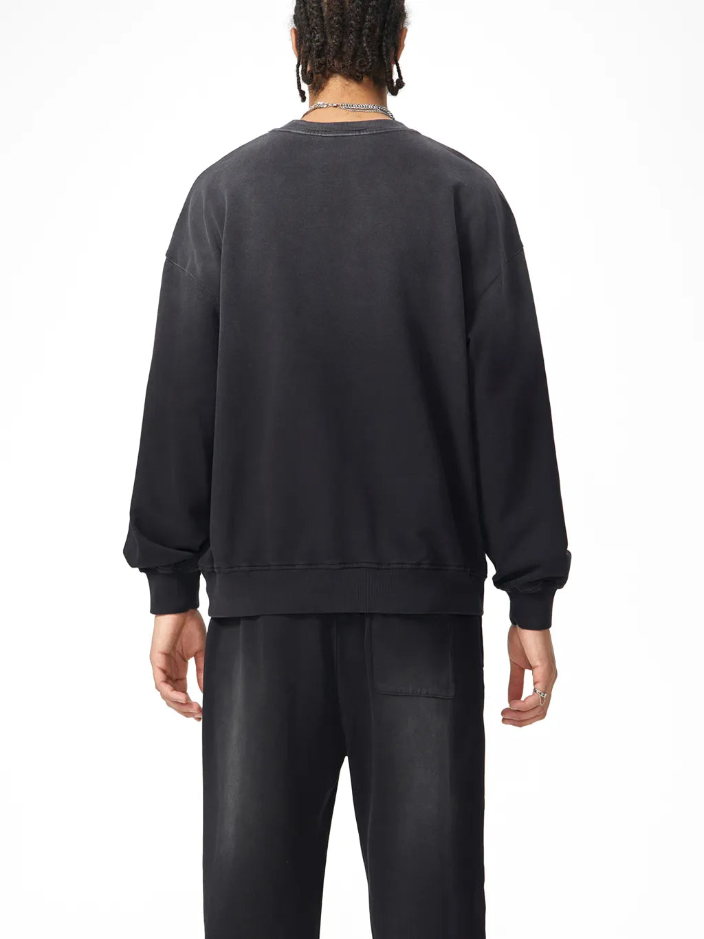 LUXURY TERMINAL - Sunfade Drop-Shoulder Cotton Sweatshirt