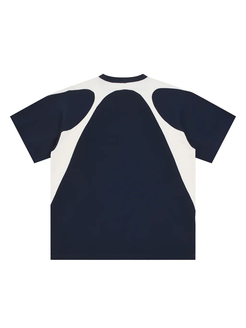 LUXURY TERMINAL - Contrast Panel Cotton T-Shirt