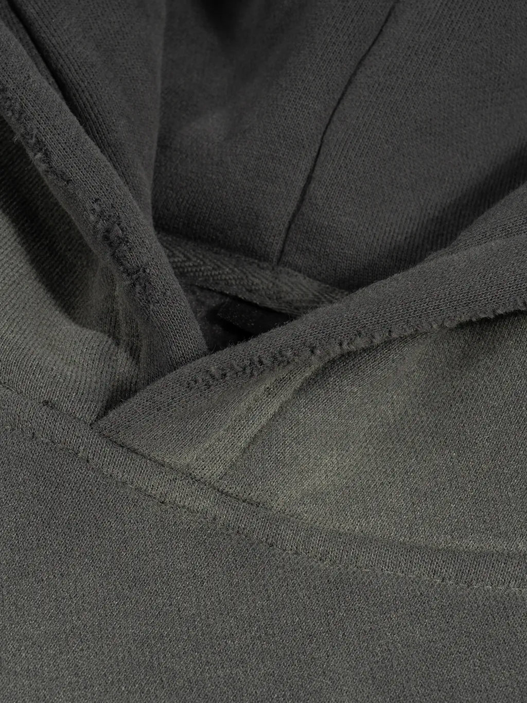 LUXURY TERMINAL - Frayed Sunfade Boxy Fleece Hoodie