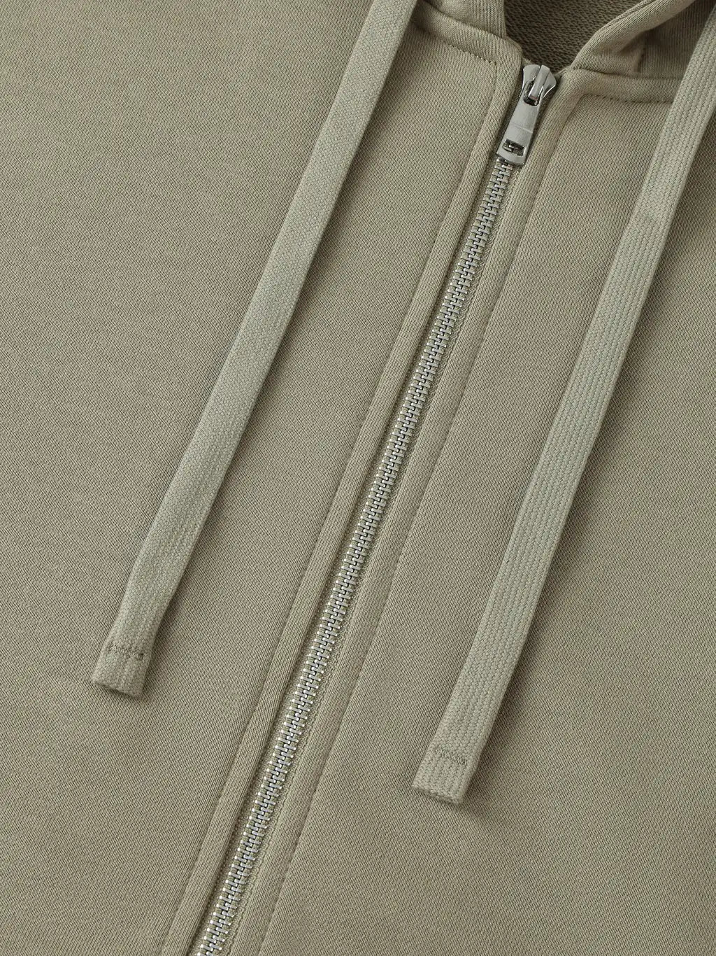 LUXURY TERMINAL - Drop-Shoulder Zip Up Hoodie