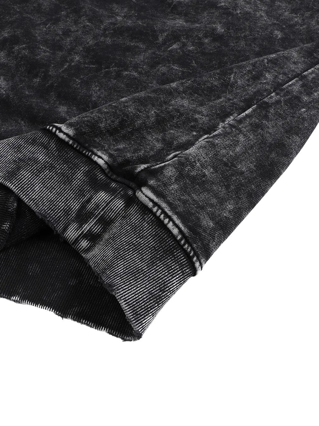 LUXURY TERMINAL - Snow Washed Hand-Frayed Sweatshirt