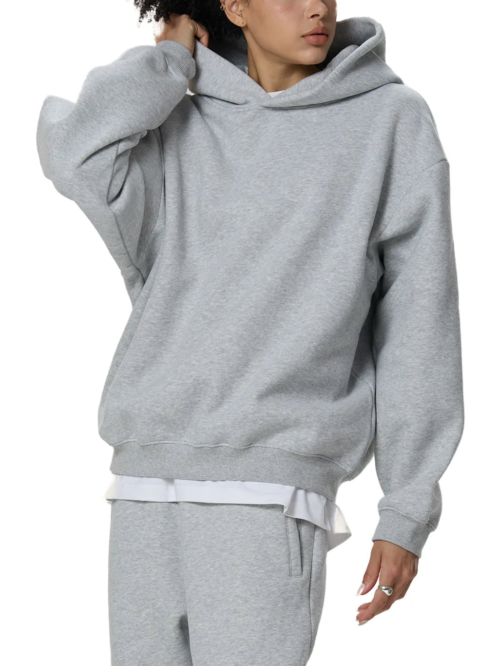 LUXURY TERMINAL - Fleeced Boxy Hoodie
