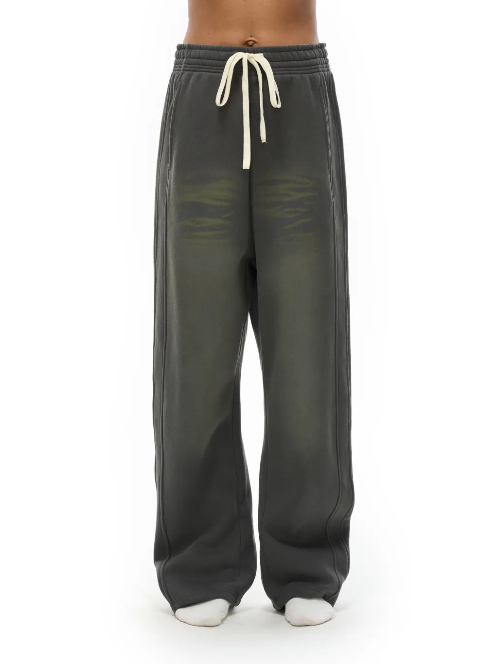 LUXURY TERMINAL - Sunfade Curved Blade Fleece Sweatpants