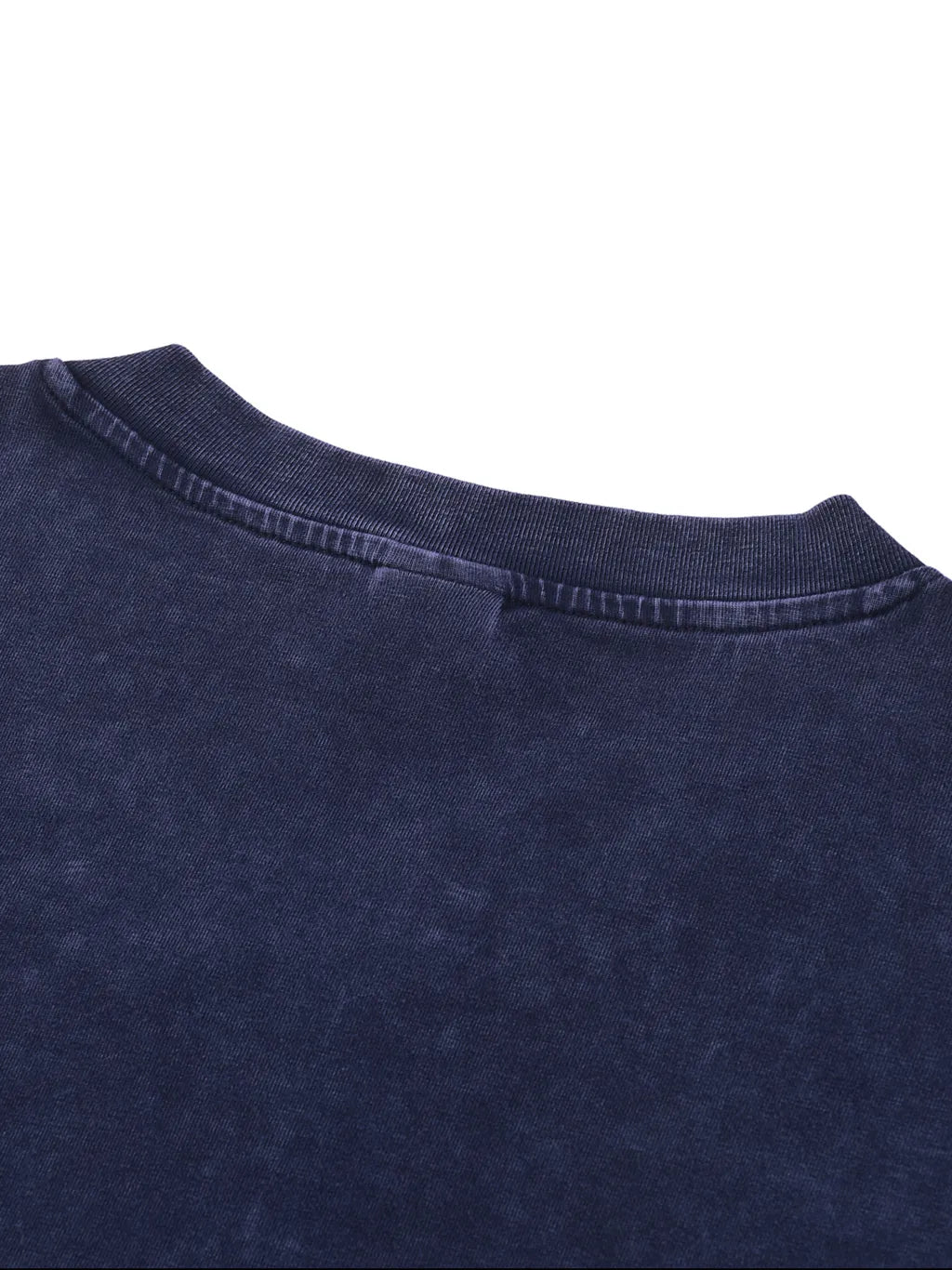 LUXURY TERMINAL - Snow Washed V-Neck Cotton T-Shirt