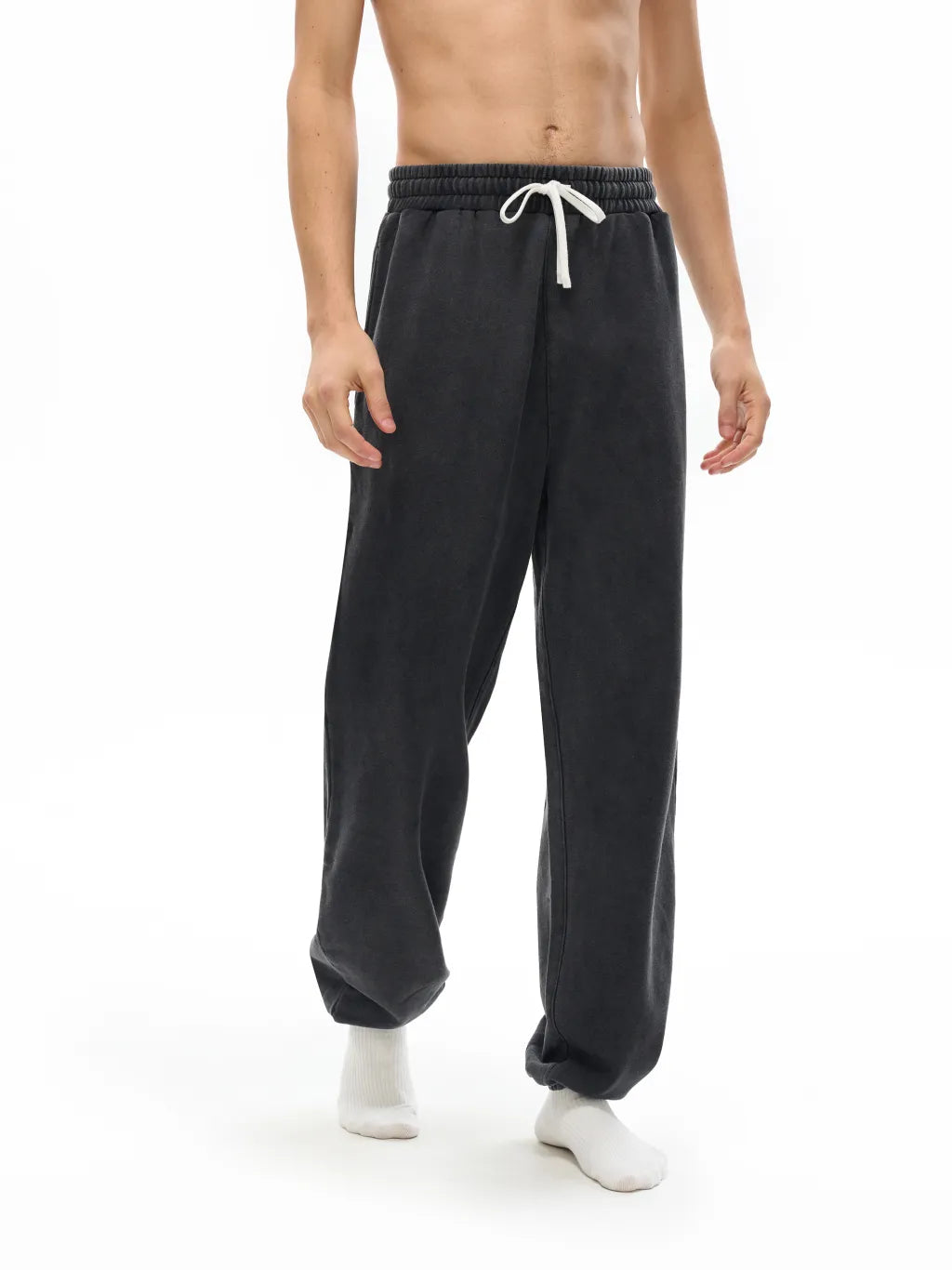 LUXURY TERMINAL - Vintage Washed Cotton Sweatpants