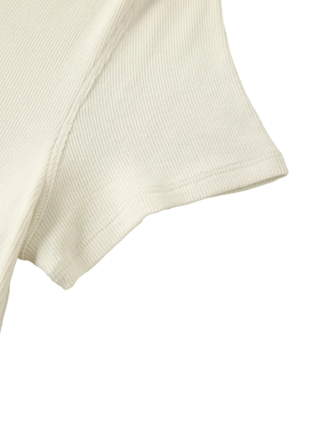 LUXURY TERMINAL - Modal Bodycon Henley Shirt
