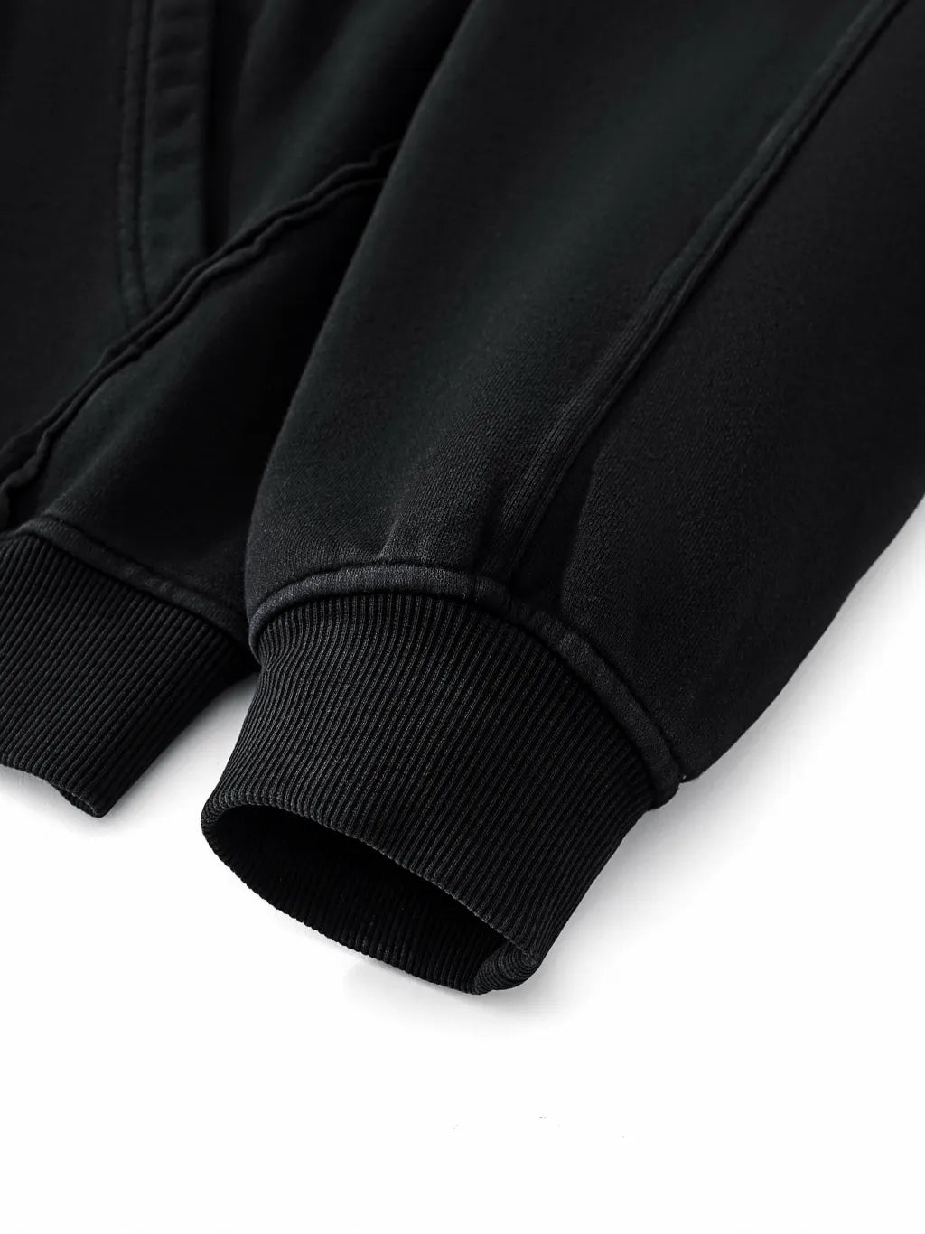LUXURY TERMINAL - Raw-Seam Enzyme Washed Hoodie