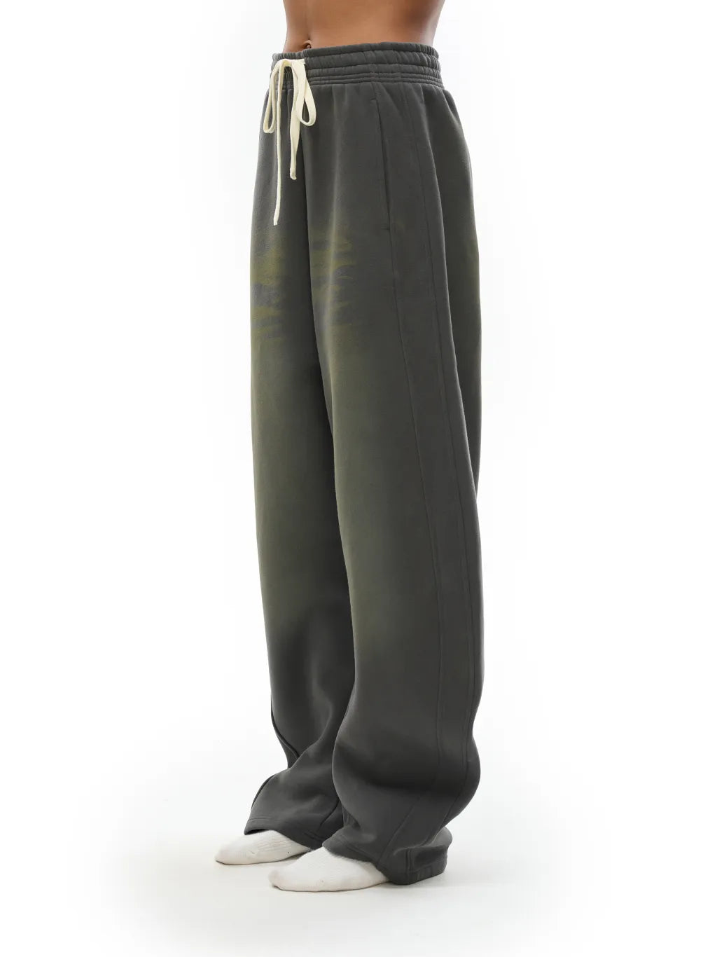 LUXURY TERMINAL - Sunfade Curved Blade Fleece Sweatpants