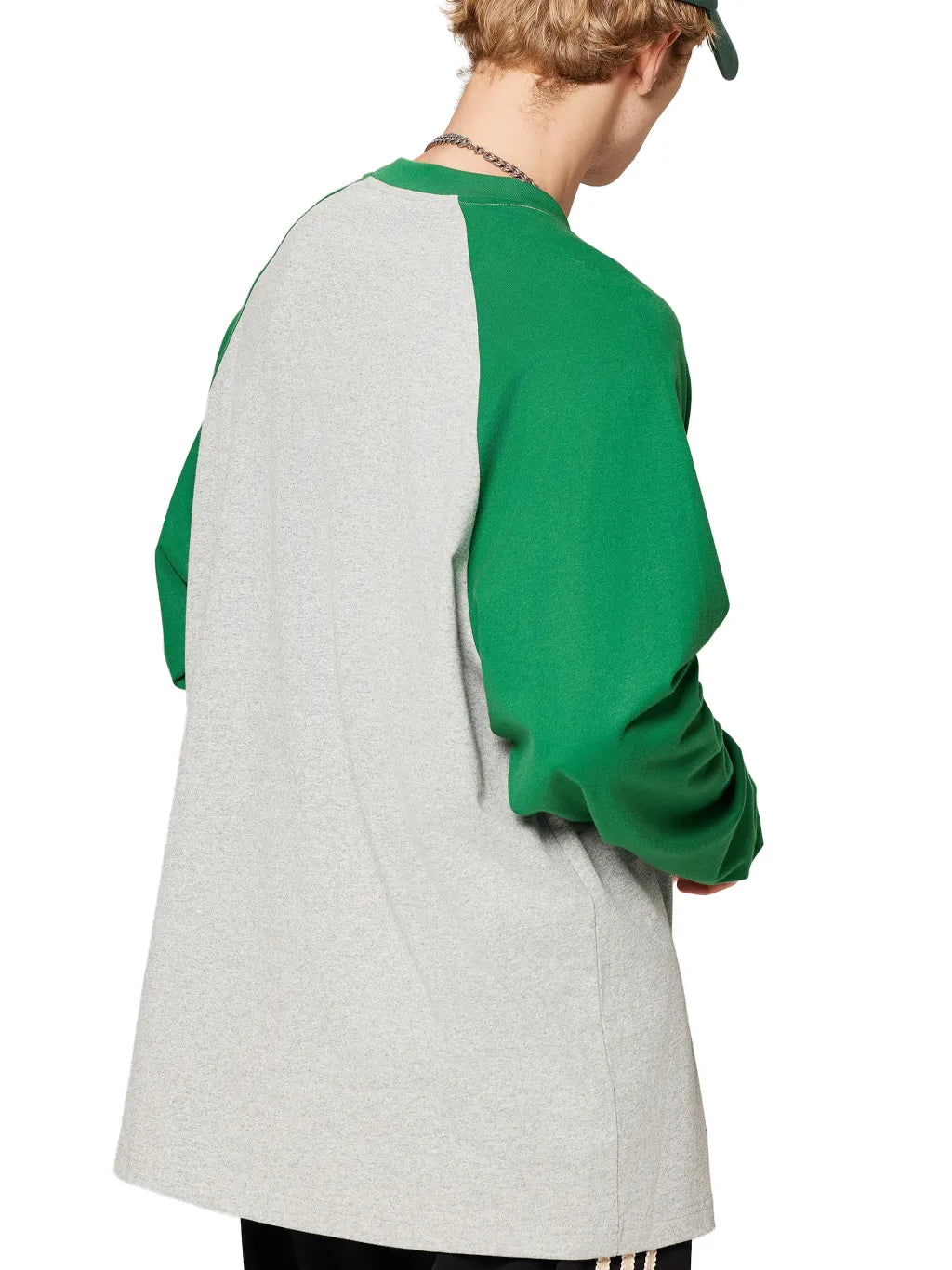 LUXURY TERMINAL -Color-Blocked Raglan Long-Sleeve T-Shirt