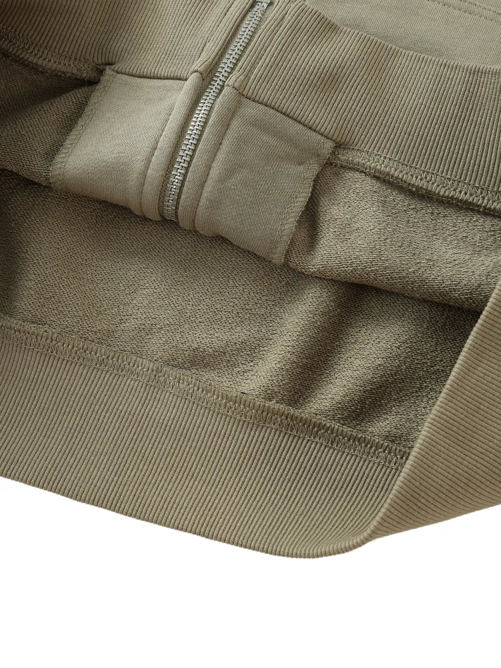 LUXURY TERMINAL - Drop-Shoulder Zip Up Hoodie