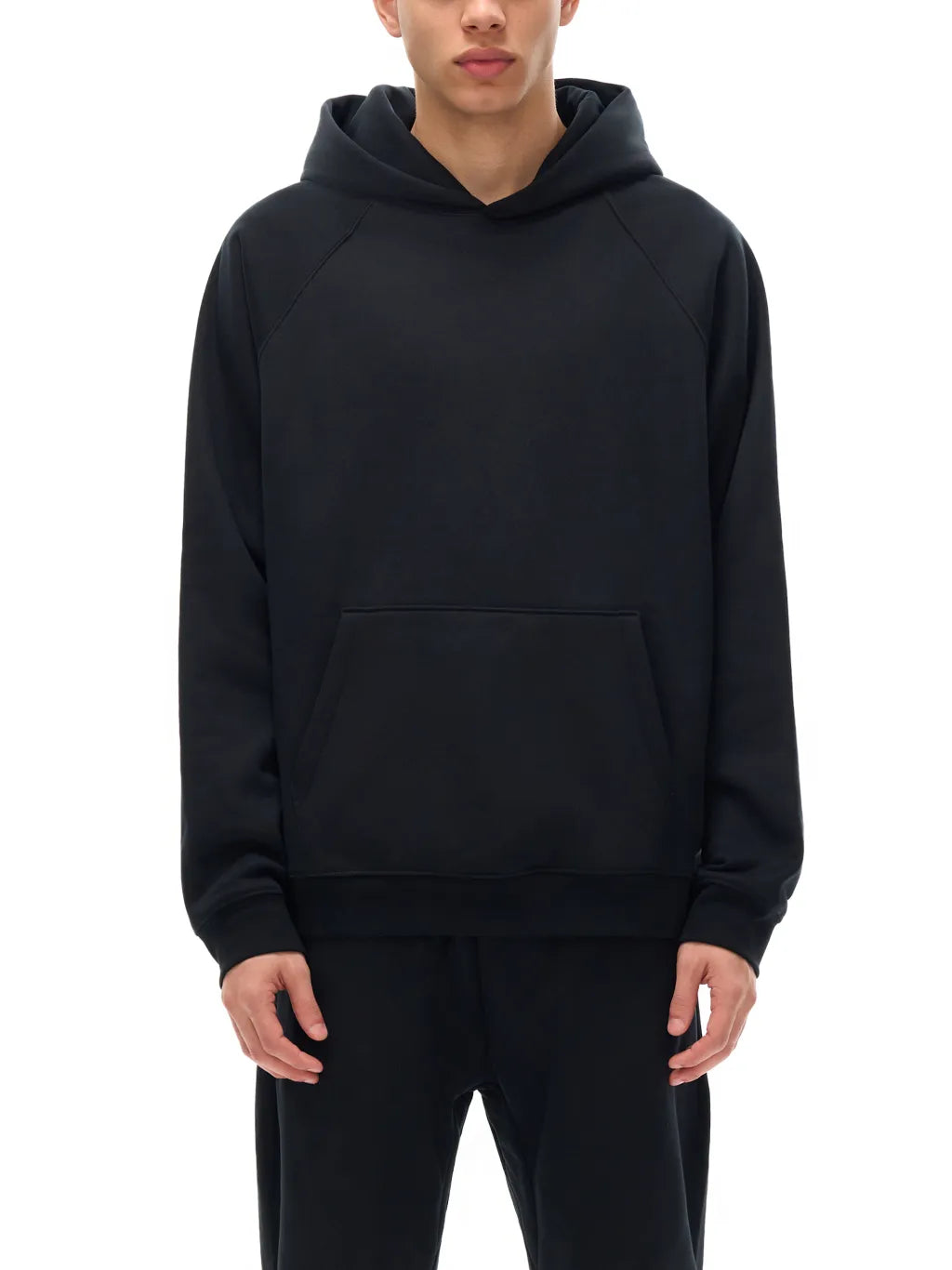 LUXURY TERMINAL - Essential Raglan Sleeve Fleece Hoodie