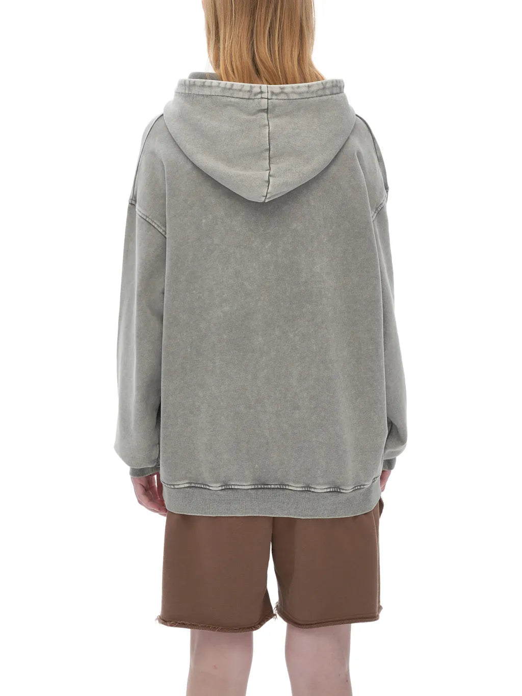 LUXURY TERMINAL - Snow Washed Loose Cotton Hoodie