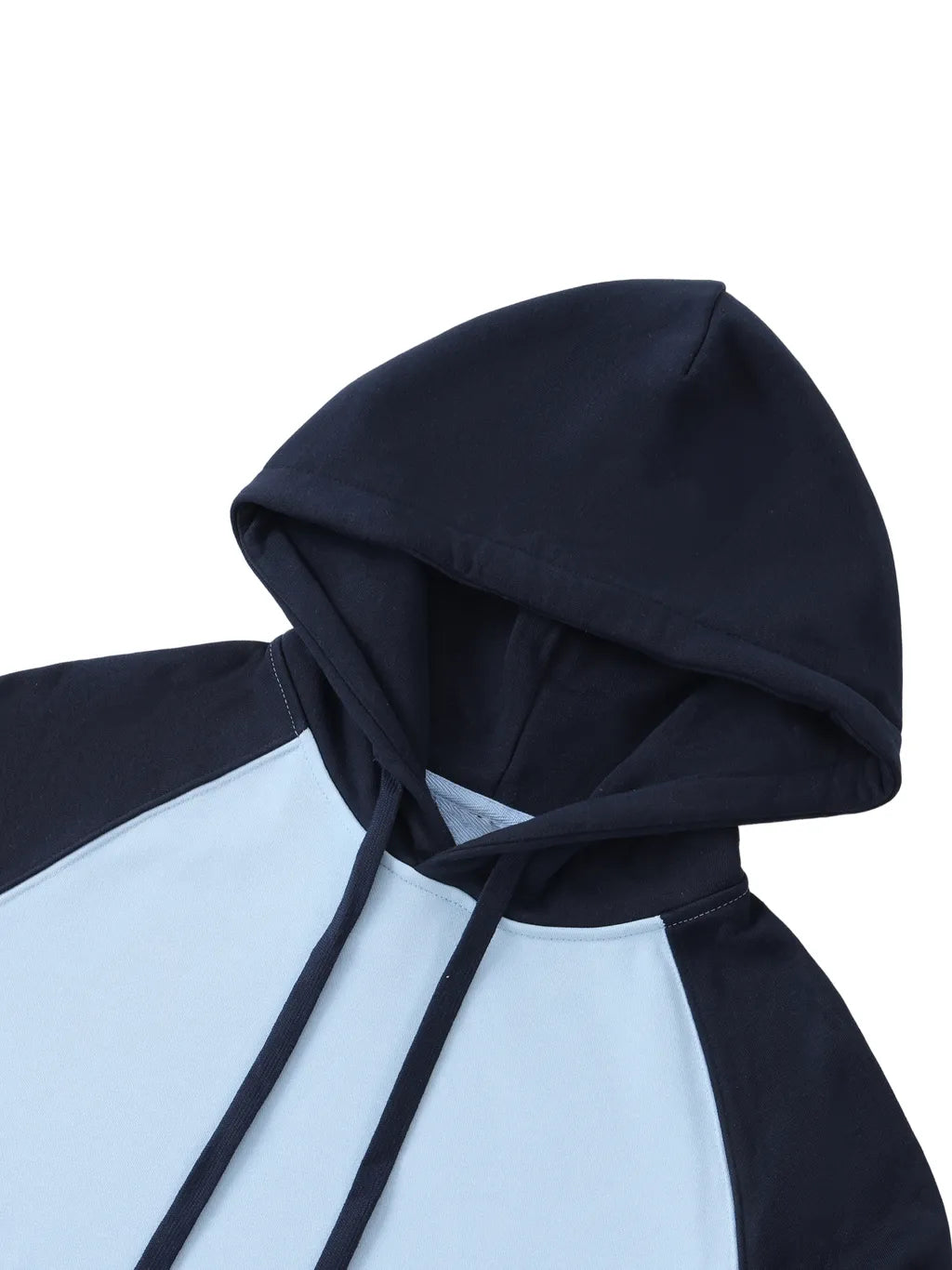 LUXURY TERMINAL - Color-Block Raglan Sleeve Hoodie