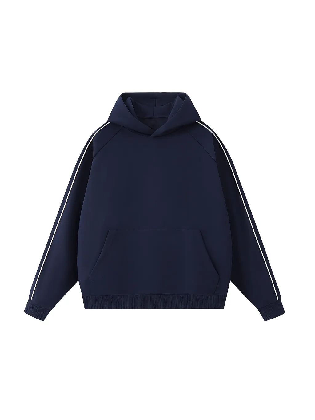 LUXURY TERMINAL - Contrast Piping Raglan Hoodie