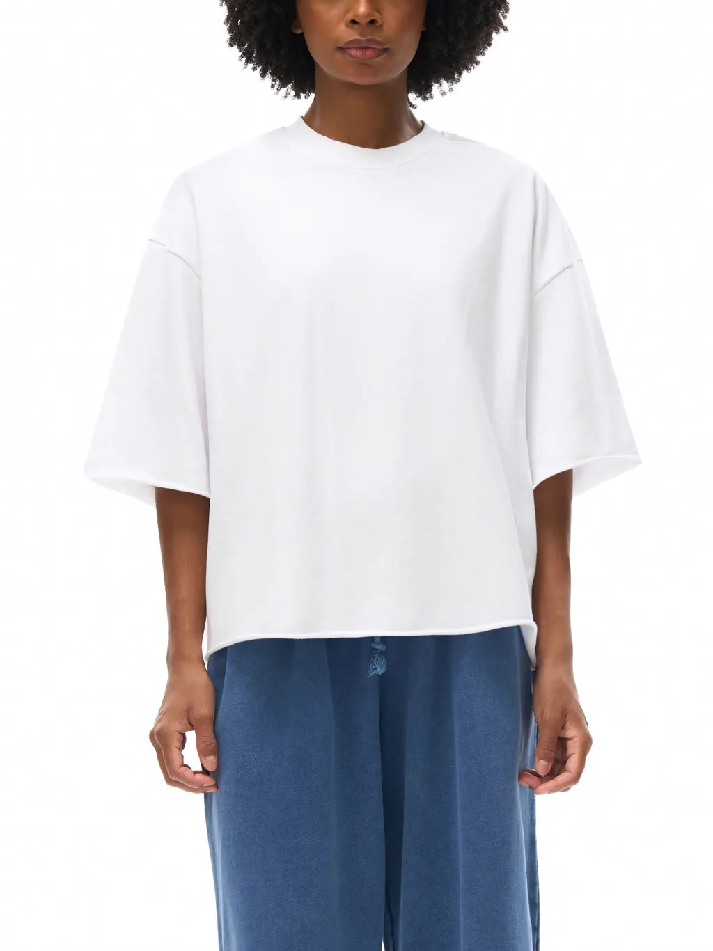 LUXURY TERMINAL - French Terry Raw Edge T-Shirt