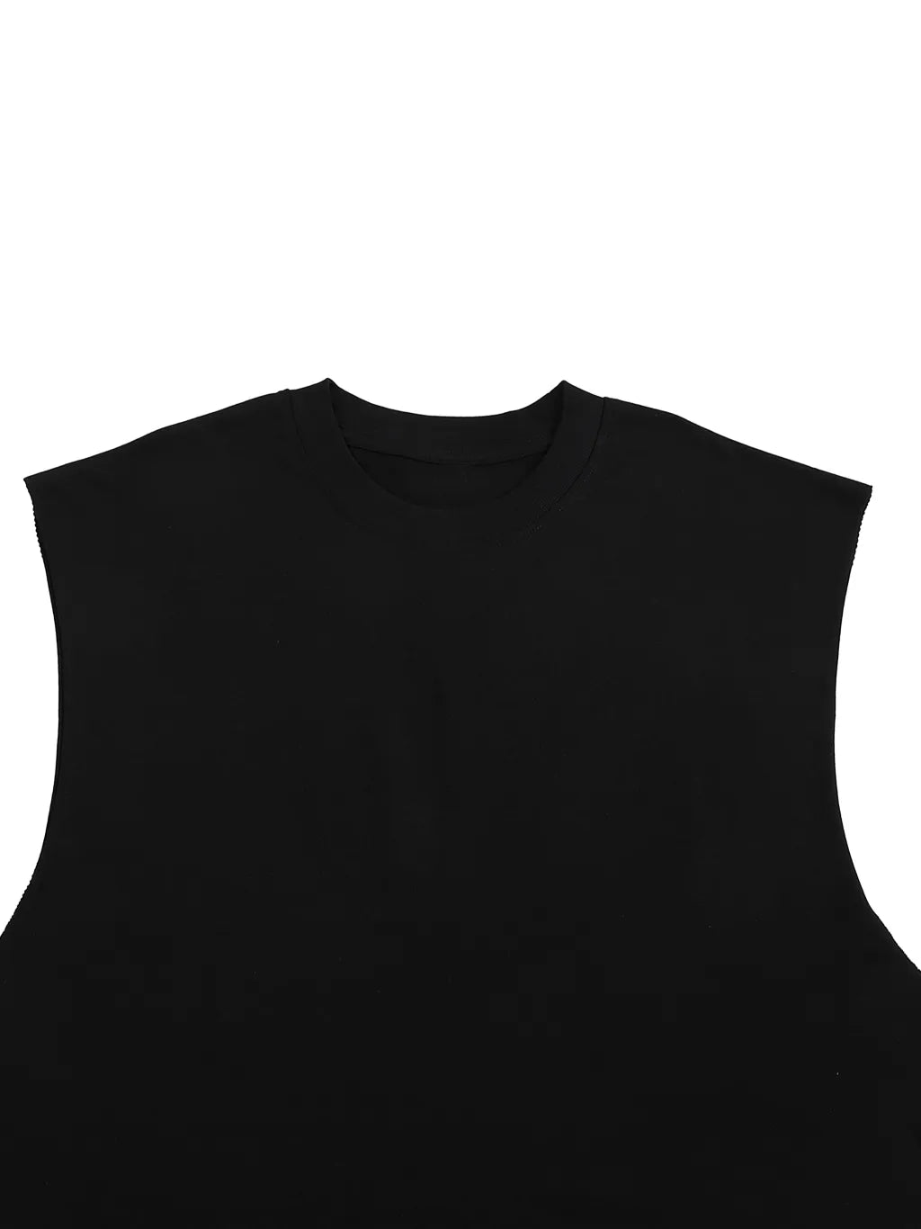 LUXURY TERMINAL - Raw Edge Cotton Tank Top