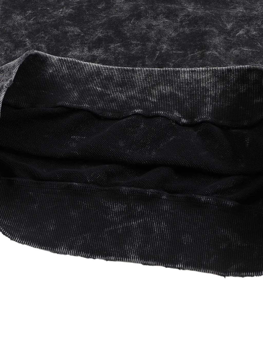 LUXURY TERMINAL - Snow Washed Hand-Frayed Sweatshirt