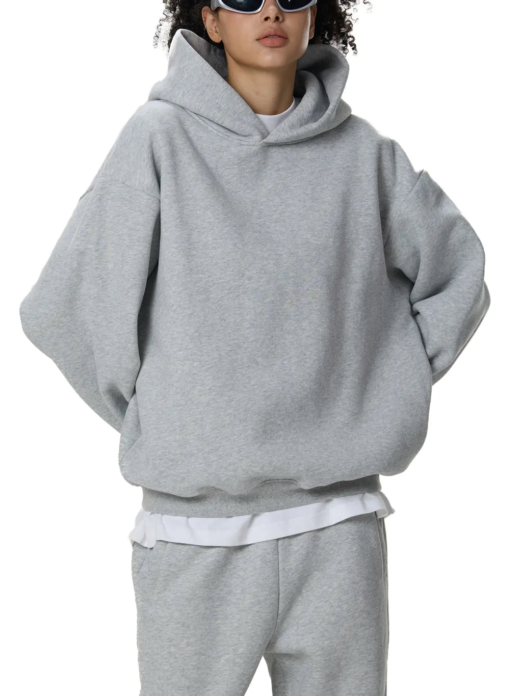 LUXURY TERMINAL - Fleeced Boxy Hoodie