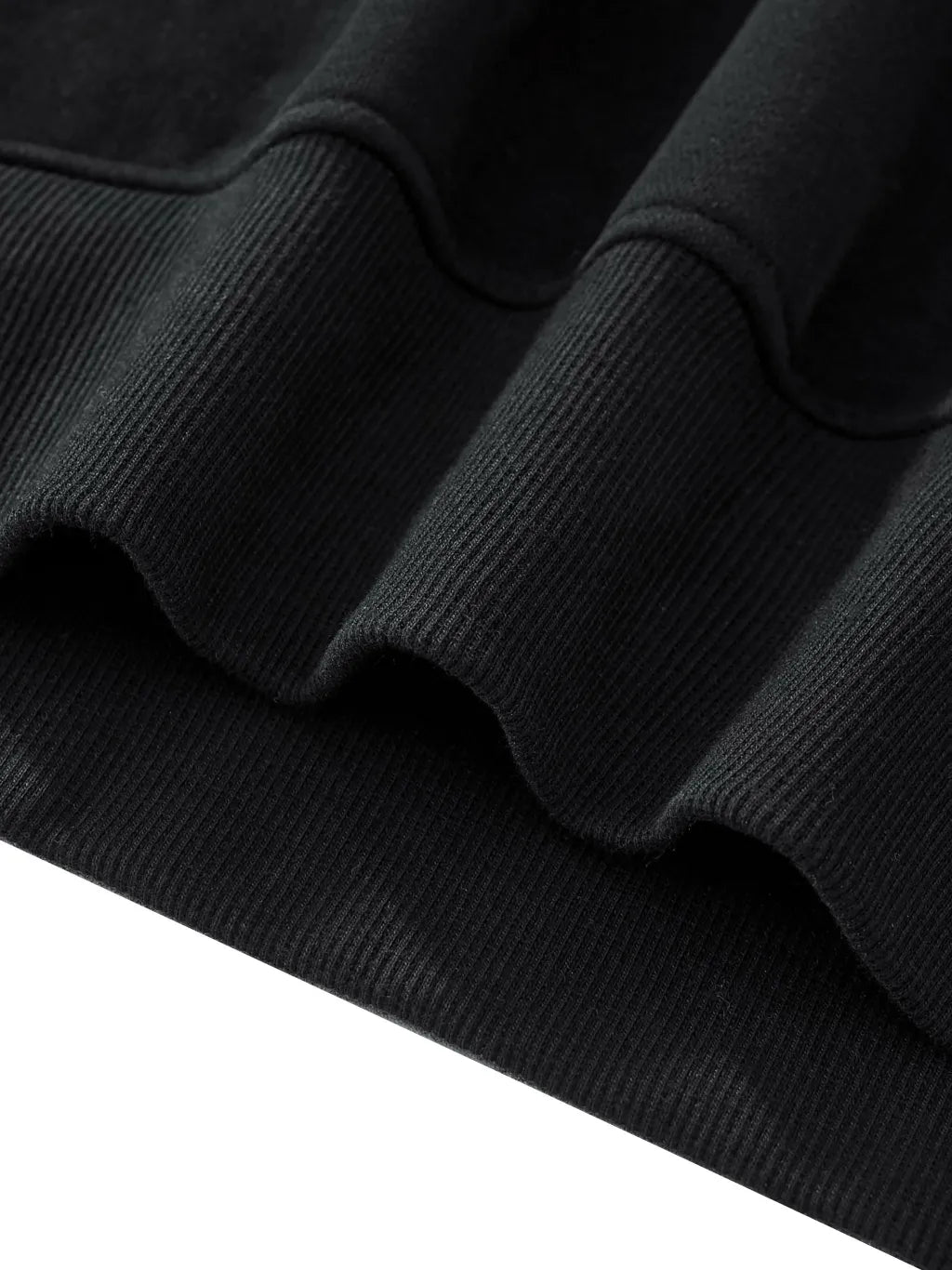 LUXURY TERMINAL - Fleece Side Slit Crewneck Sweatshirt