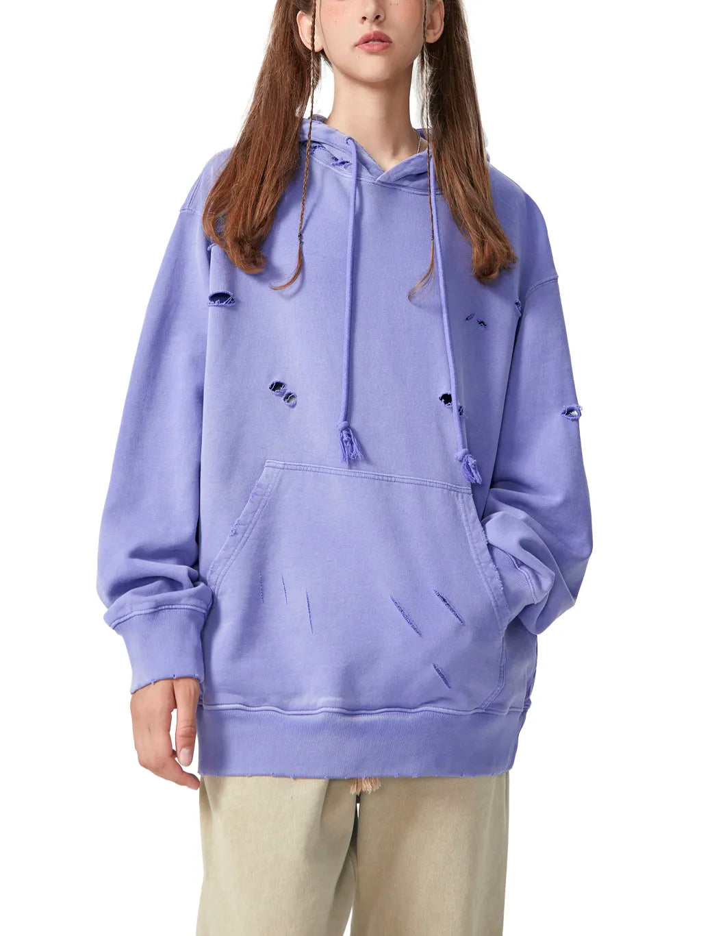 LUXURY TERMINAL - Distressed Vintage Wash Hoodie