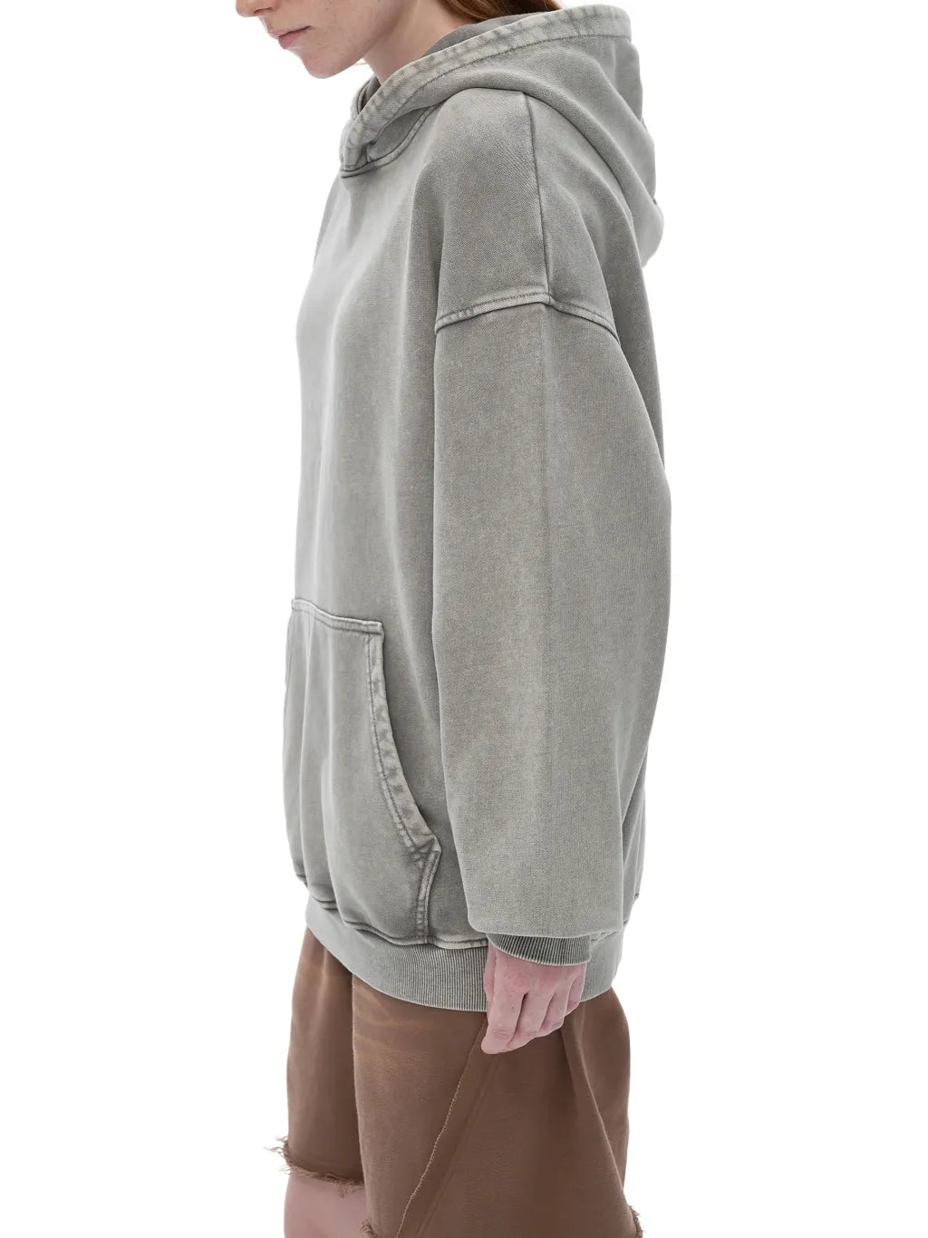 LUXURY TERMINAL - Snow Washed Loose Cotton Hoodie
