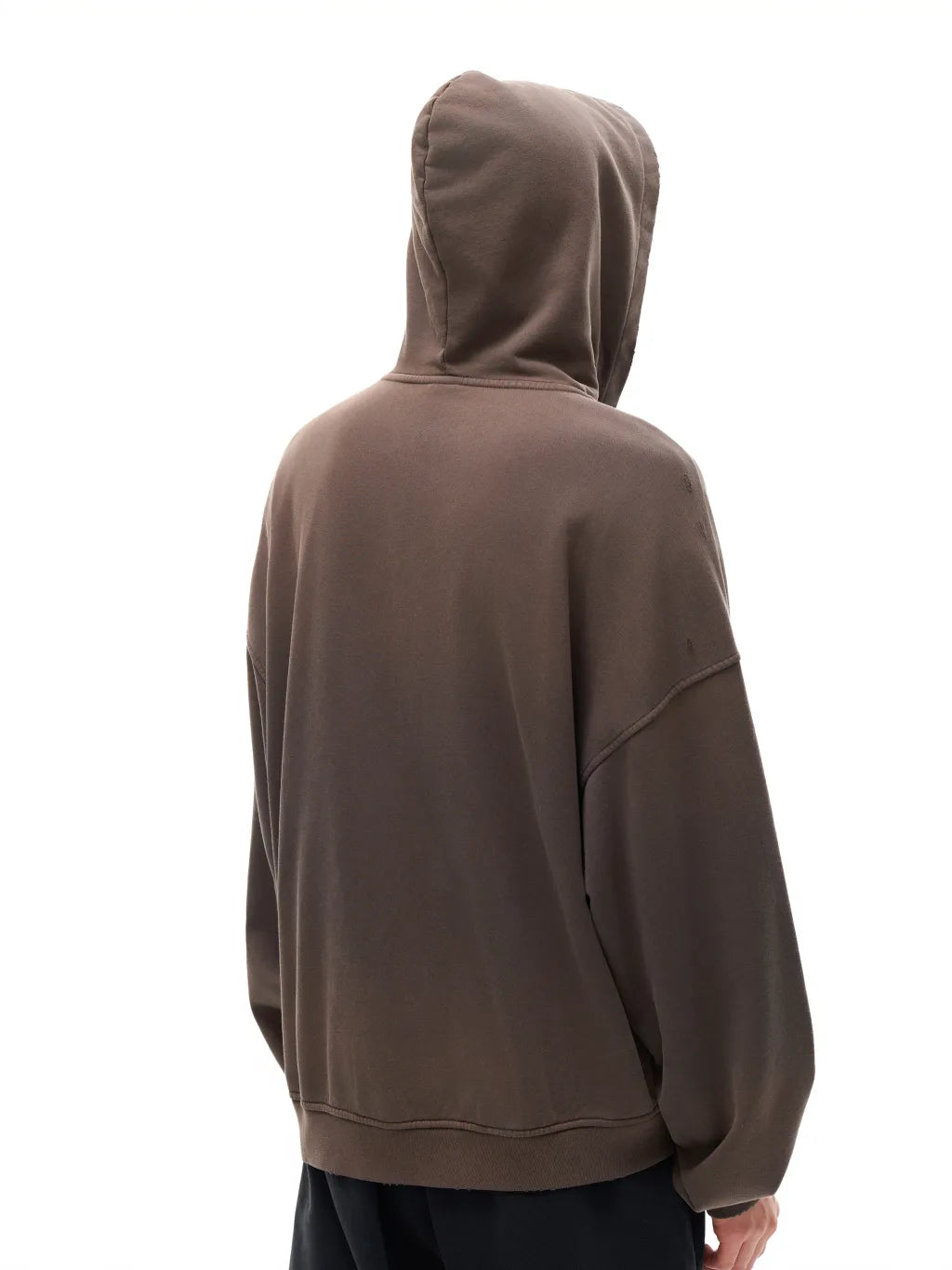 LUXURY TERMINAL - Hand-Frayed Sunfade Zip Hoodie