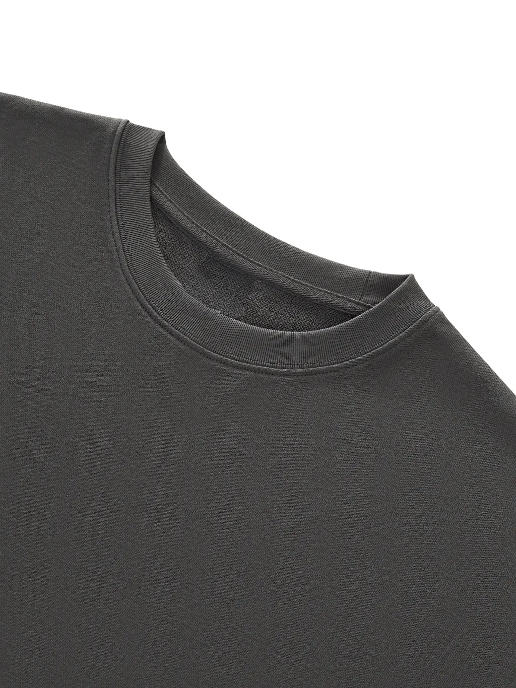 LUXURY TERMINAL - Boxy Half-Sleeve Raw-Edge T-Shirt