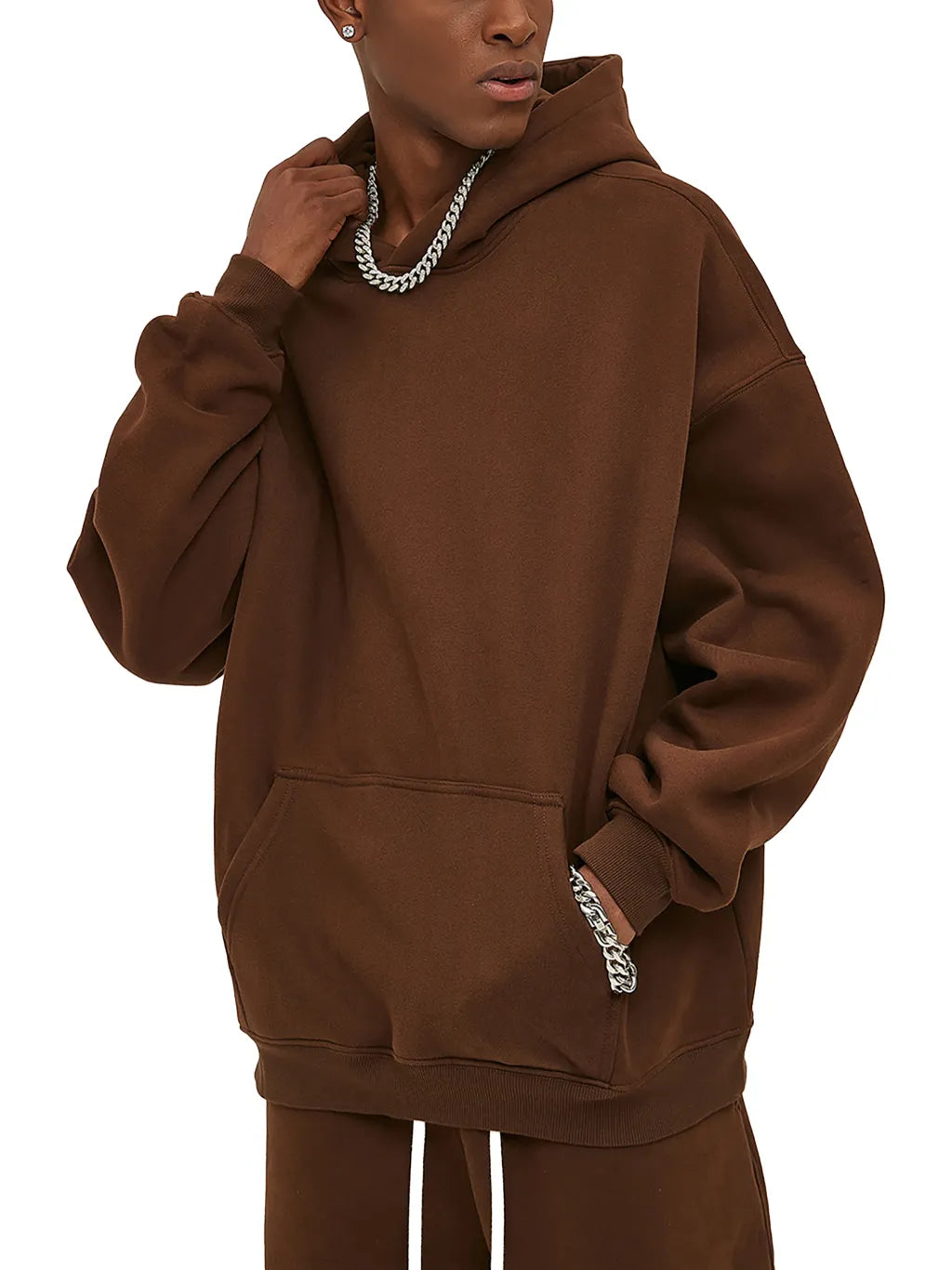 LUXURY TERMINAL - Oversize Fleeced Hoodie