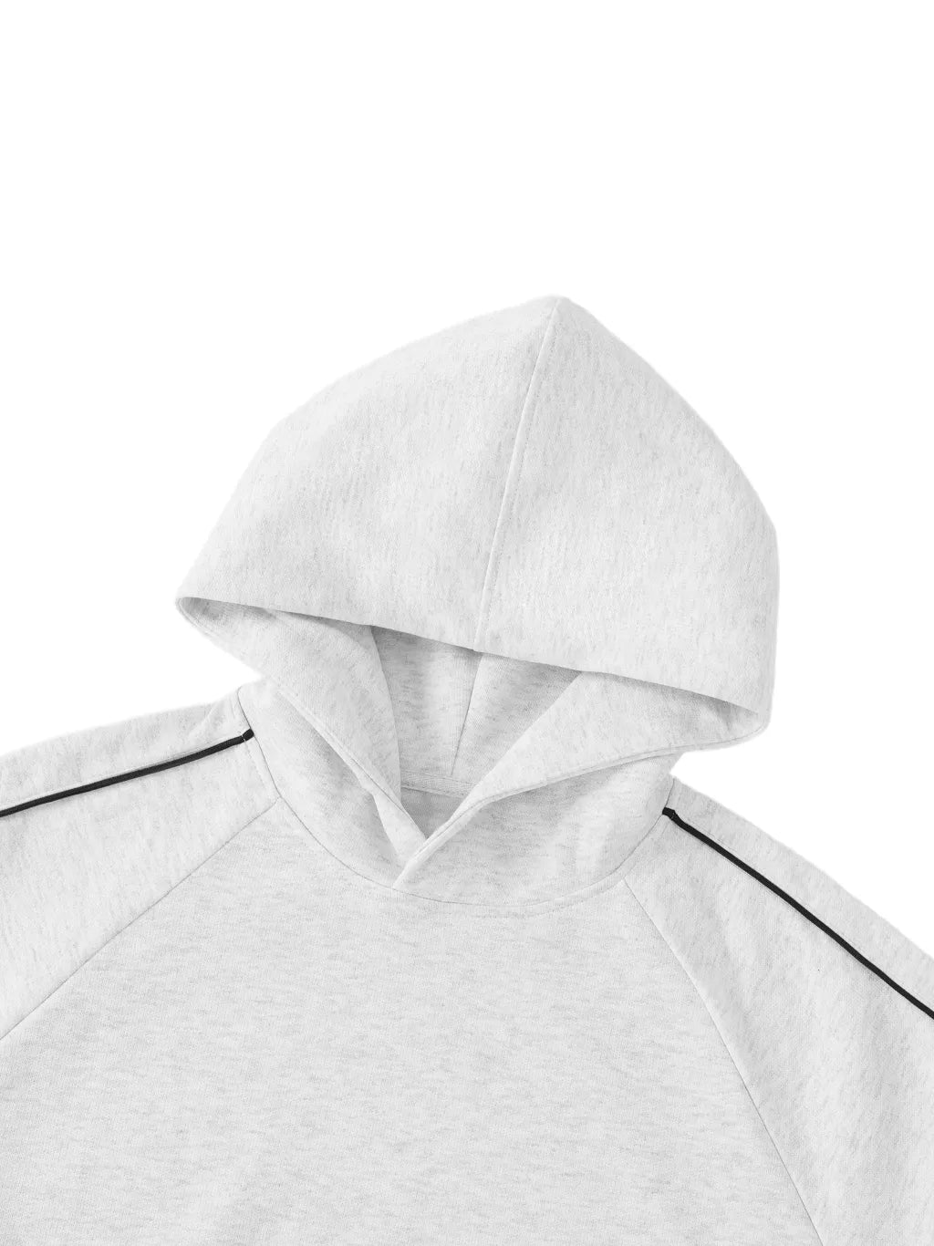 LUXURY TERMINAL - Contrast Piping Raglan Hoodie