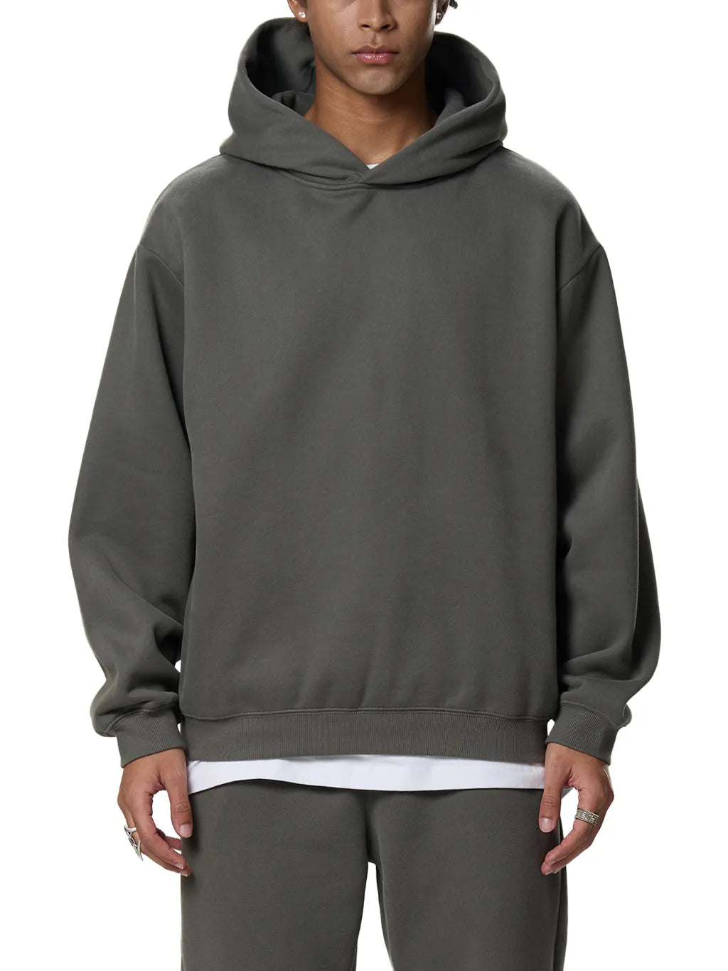 LUXURY TERMINAL - Fleeced Boxy Hoodie