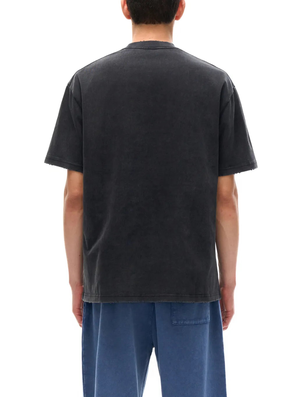 LUXURY TERMINAL - Heavyweight Vintage Washed Frayed T-Shirt