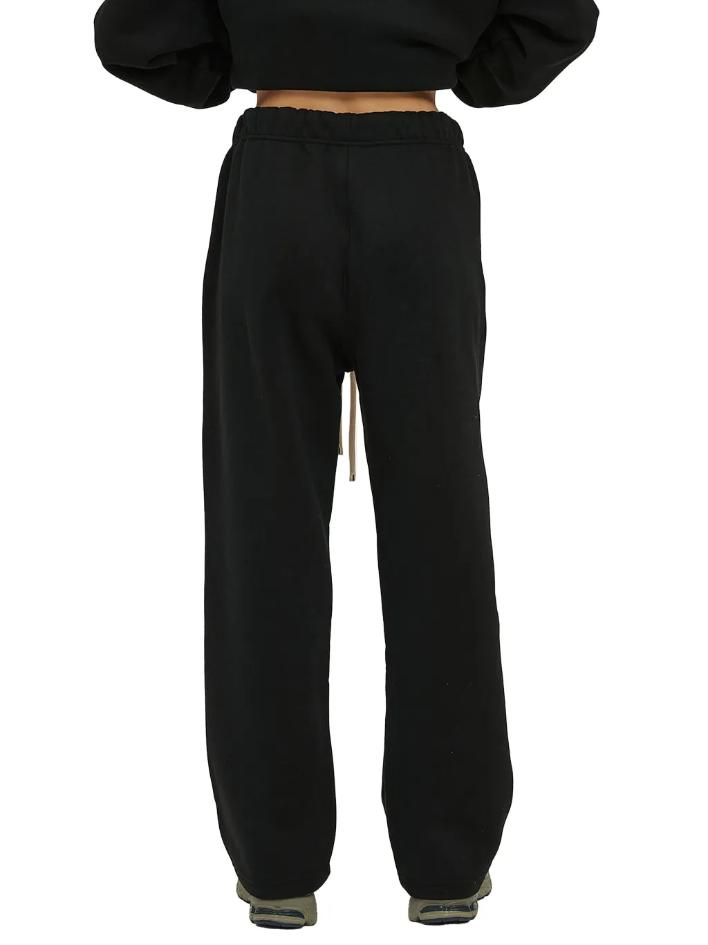 LUXURY TERMINAL - Unisex Solid Color Fleece Straight Leg Pants