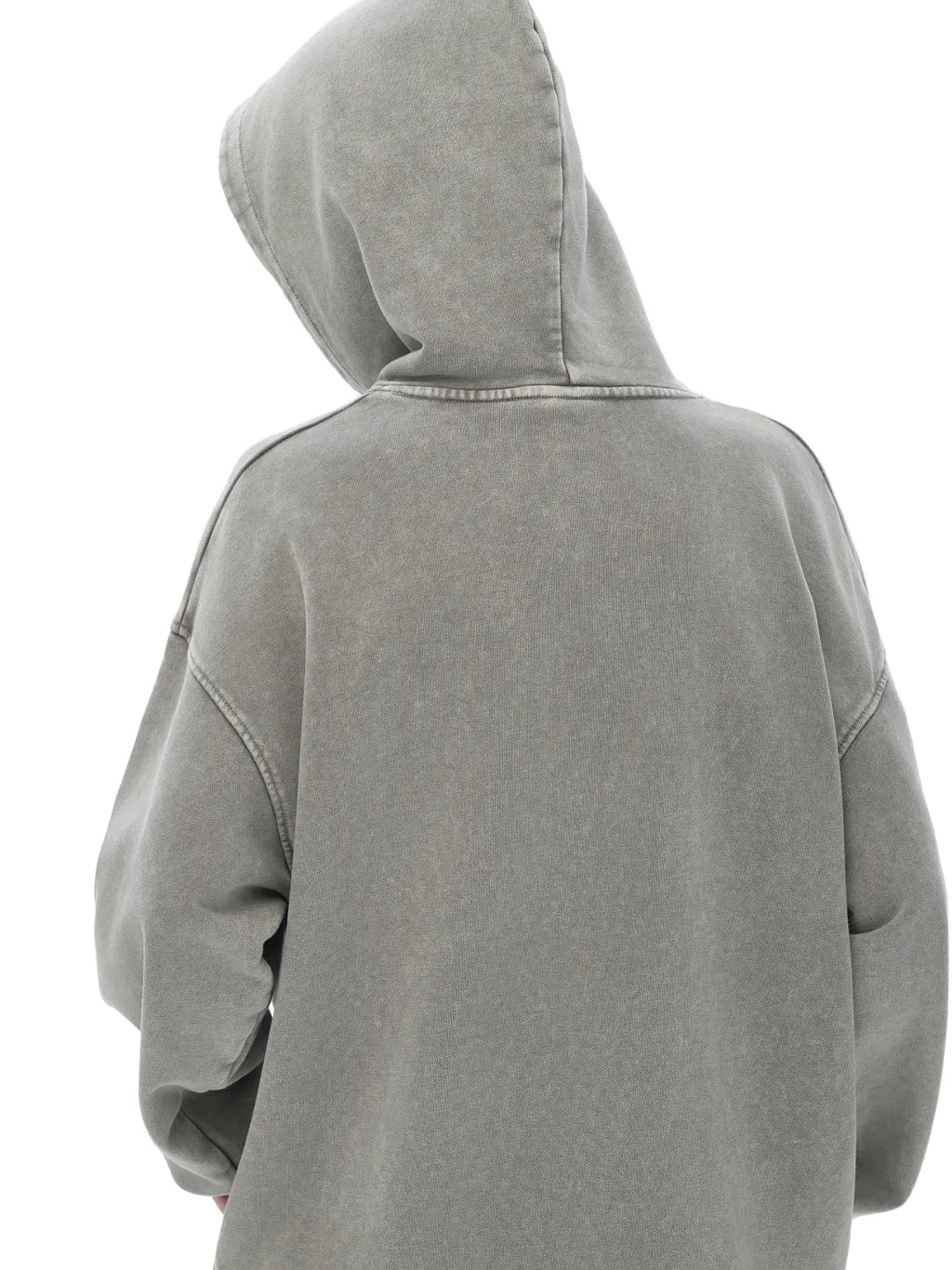 LUXURY TERMINAL - Snow Washed Loose Cotton Hoodie