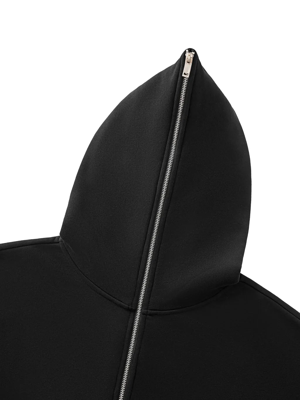LUXURY TERMINAL - Fleeced Full-Zip Boxy Hoodie